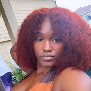 Shopper in Reddish Brown 18 inch finger curls